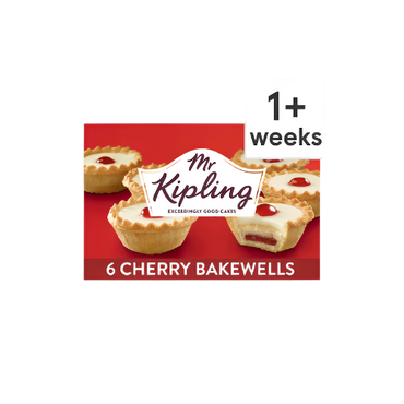 Mr Kipling Cherry Bakewells 6 Pack – Traditional British Tarts
